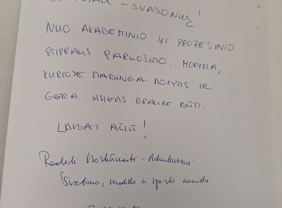 Centre lankėsi Švietimo, mokslo ir sporto ministrė Radvilė Morkūnaitė-Mikulėnienė27